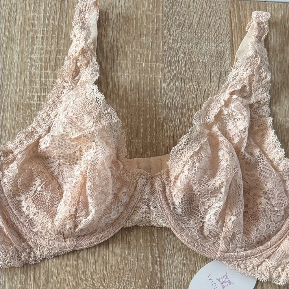 Avidlove lace bra Blush ivory Underwire Bra no padding sexy adjustable strap